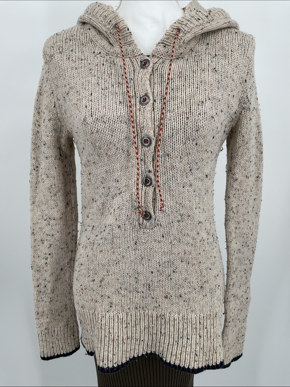 Patagonia Ranchito Hoody 50995 Lambswool Wool Blend Sweater Hoodie Medium - Picture 3 of 14